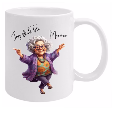 Mugg Med Tryck Jag ska bli MorMor