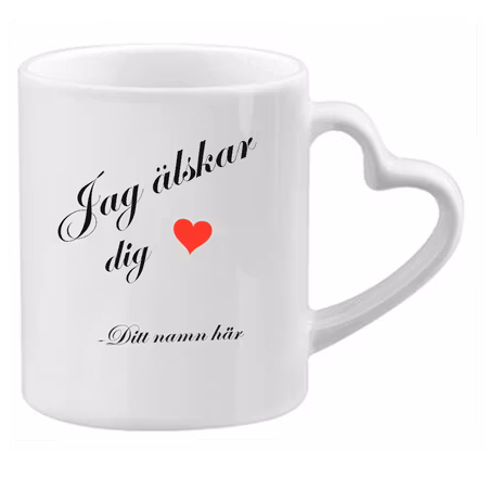 Mugg Jag Älskar Dig