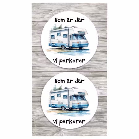 Glasunderlägg Hem Är Där vi Parkerar