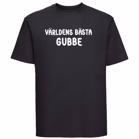 T-shirt Med tryck- Världens bästa gumma & världens bästa gubbe