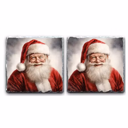Glasunderlägg Granit Med julmotiv 2 Pack