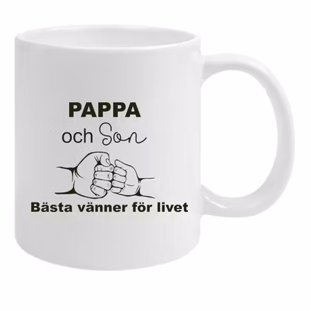 Mugg Pappa & Son Bästa Vänner för livet