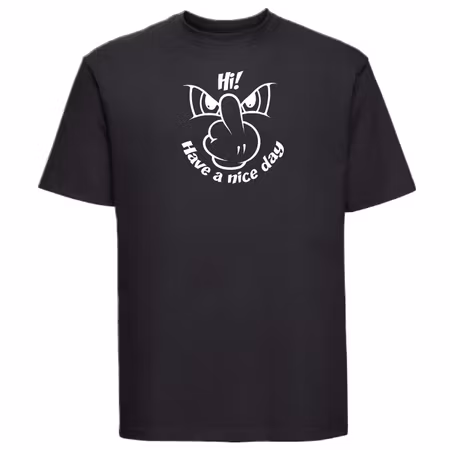 T-shirt Med Tryck Have A Nice Day