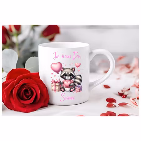 Mugg Jag Älskar Dig Valfritt Namn