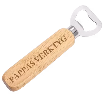 Etsad kapsylöppnare – Pappas verktyg