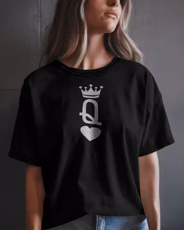 T-shirt Med Tryck Queen