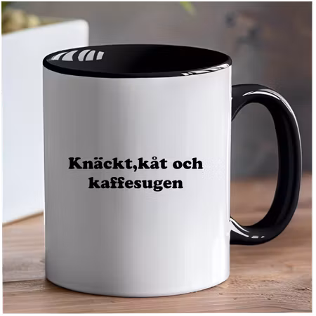 Mugg – Knäckt, Kåt och Kaffesugen | Rolig Mugg med Attityd
