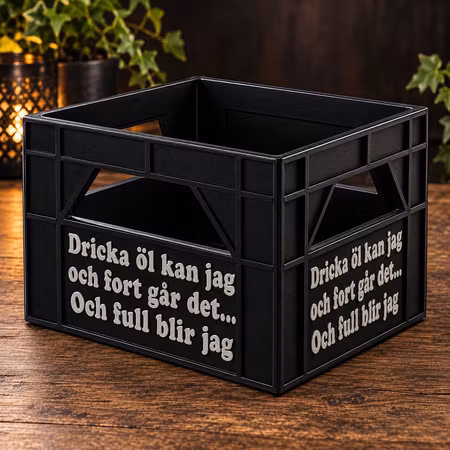 Mini Ölback Dricka öl kan jag och full blir jag