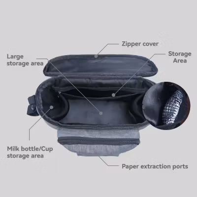 Väska till utställningsvagn blå