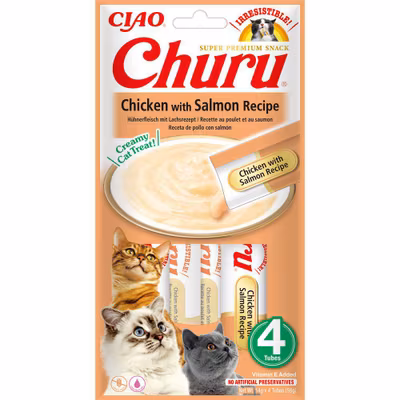 CHURU Cat chicken with salmon 4-pack