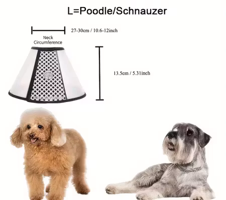 Halskrage med plyschkant Large