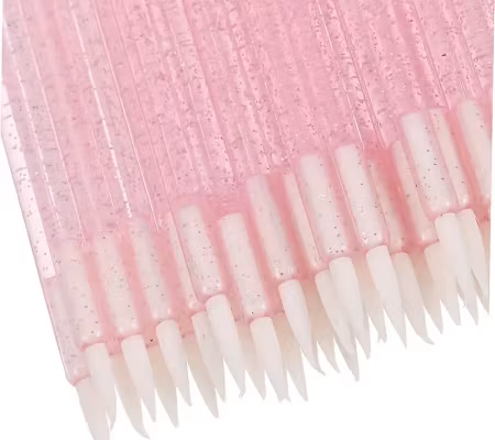 Borste polyester engångs fin spets rosa