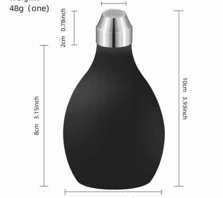 Pudersprayflaska svart