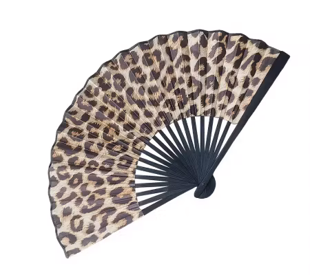 Solfjäder leopardfärgad