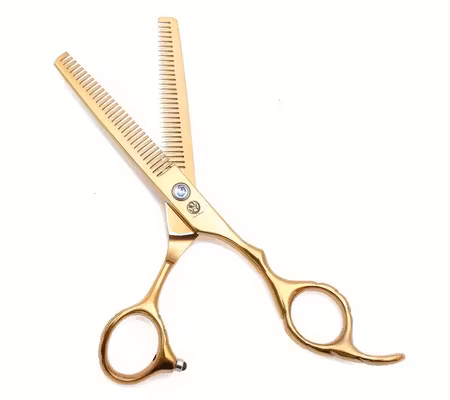 Effileringsax dubbeltandad guld