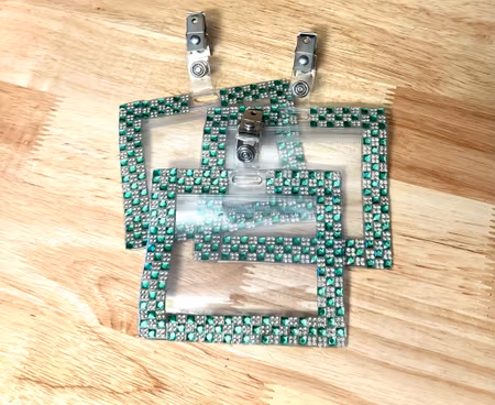 Nummerlappshållare till buren Grön Silver