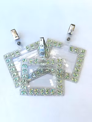 Nummerlappshållare till buren Ljusgröna droppar