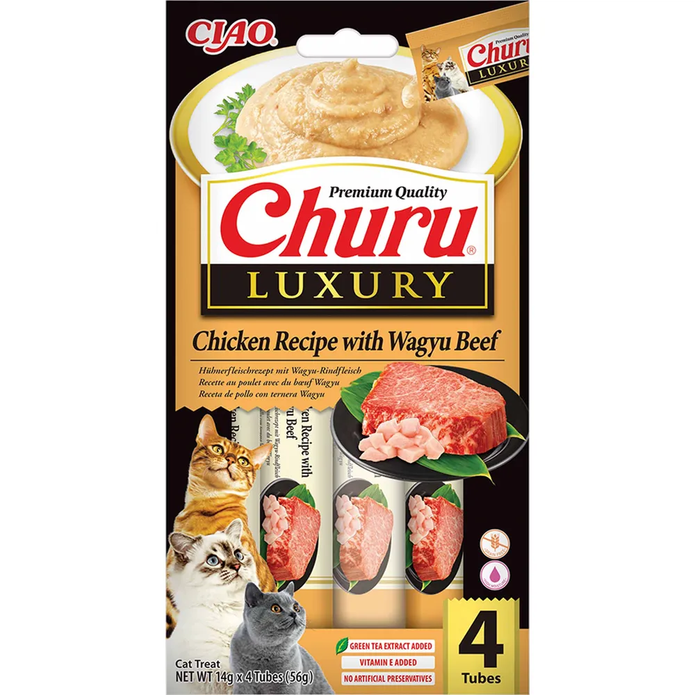 Churu Luxury Kyckling med Waguy biff 56 gram *Kommer snart*
