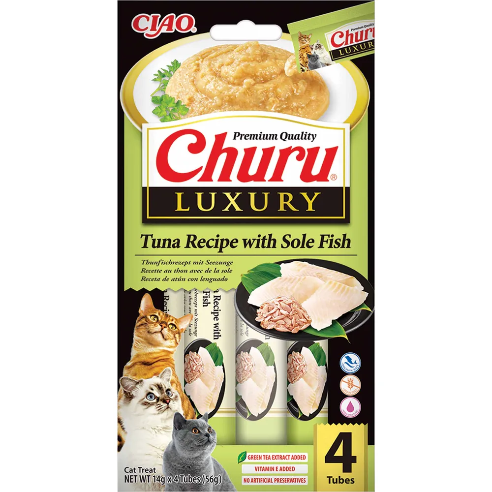 Churu Luxury Tonfisk med Sjötunga 56 gram *Kommer snart*