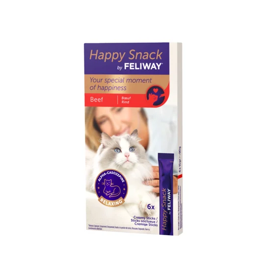 FELIWAY Happy Snack Nötkött 6x15 gram *PÅ VÄG*