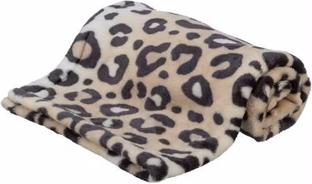 Leo filt i mjuk plysch 100x70 cm cream