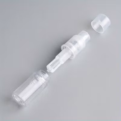 Pudersprayflaska genomskinlig i plast utan pip 35 ml