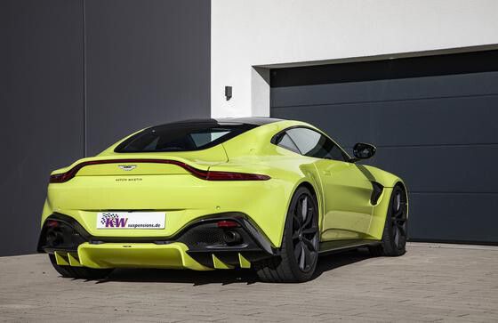 KW justerbar sänkningssats (HAS) 25333003 ASTON MARTIN V8 Vantage  (AM6) År 06/18- Elektr. stötdämpare. Vikt fram  - 985 kg Vikt bak - 1165 kg