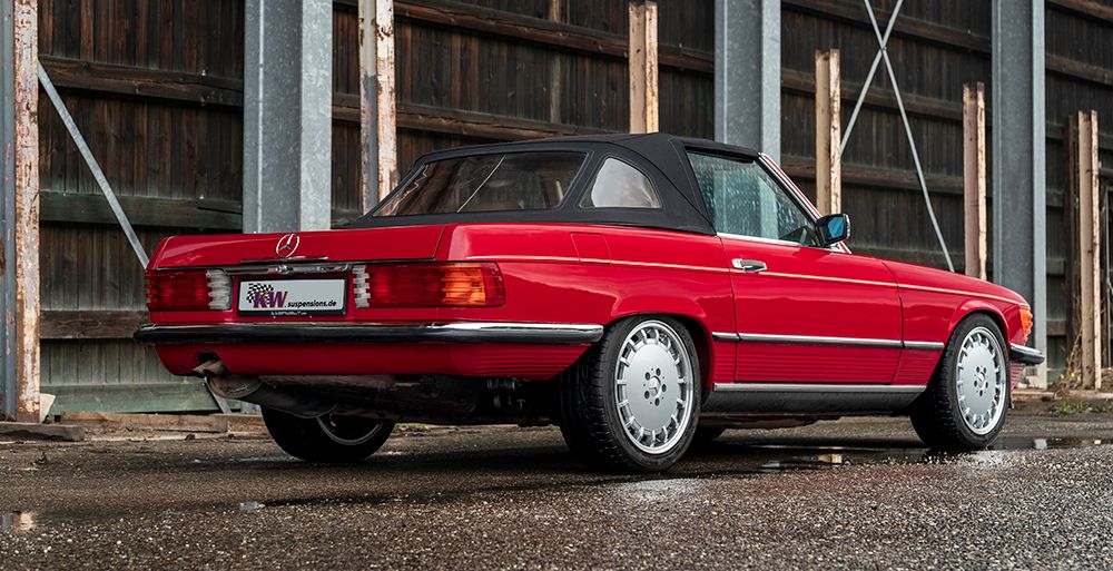 KW Inox V3  Mercedes SL R107  Vikt fram -1055 kg Vikt bak -1085 kg