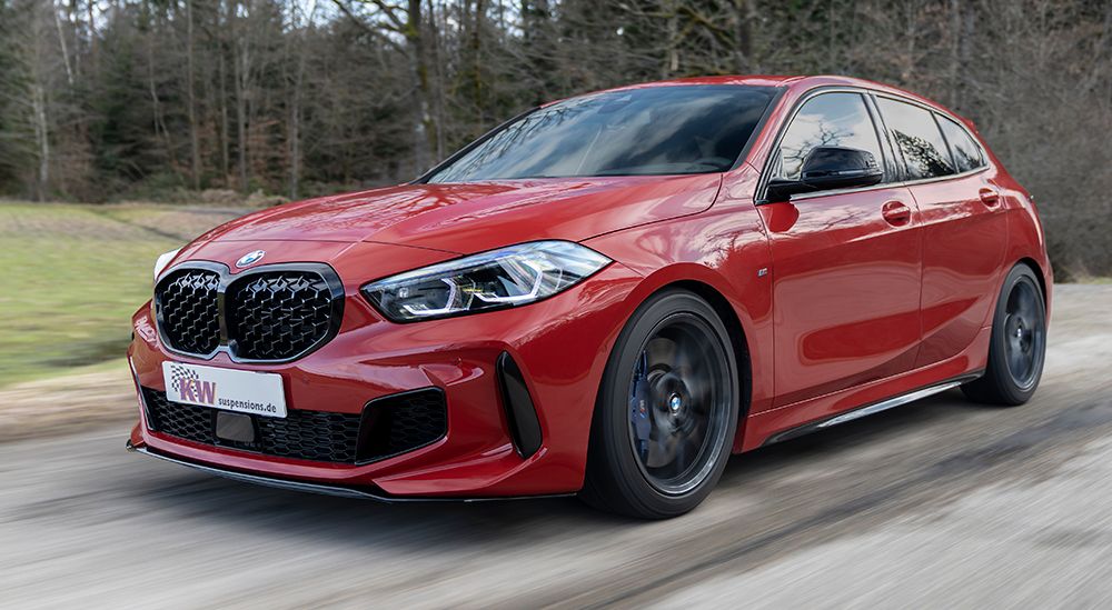 KW Inox V3  BMW 1 Serie M135i F40 4WD;  Utan elektroniska stötdämpare Vikt fram -1150 kg Vikt bak -1290 kg