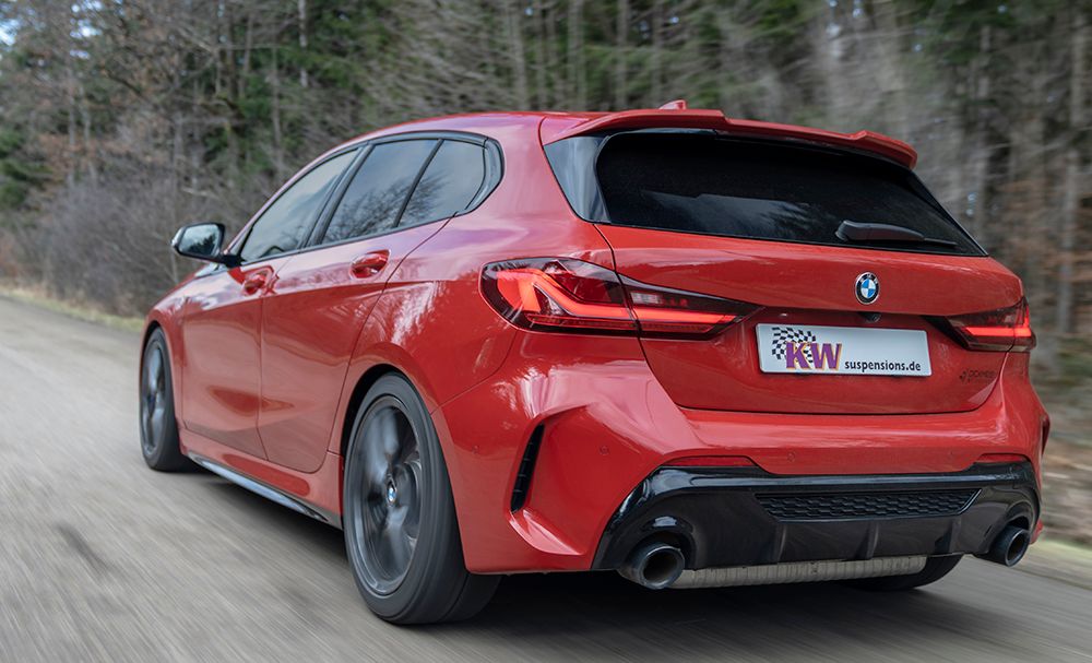 KW Inox V3  BMW 1 Serie M135i F40 4WD;  Utan elektroniska stötdämpare Vikt fram -1150 kg Vikt bak -1290 kg