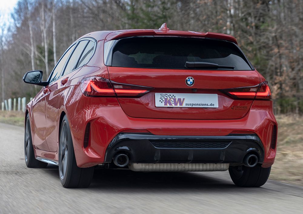 KW Inox V3  BMW 1 Serie M135i F40 4WD;  Utan elektroniska stötdämpare Vikt fram -1150 kg Vikt bak -1290 kg