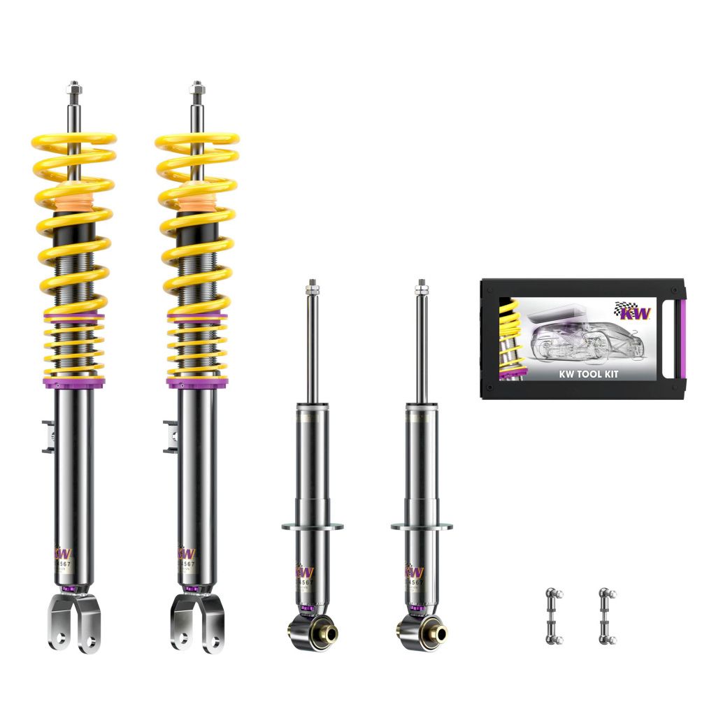 KW Inox V3  BMW 5 Serie G31  Vikt fram -1210 kg Vikt bak -1455 kg Luftfjädring bak
