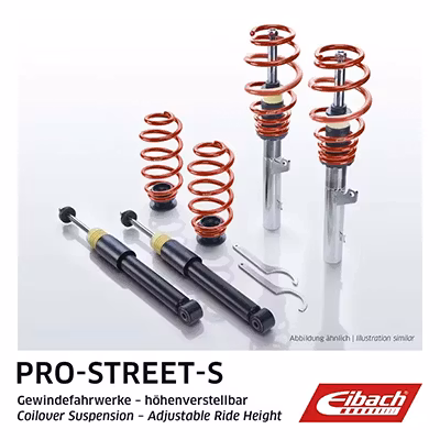 Eibach Pro-Street-S Coilover med justerbar höjd   55mm fjäderben AUDI A3 SPORTBACK (8PA)  55mm fjäderben Årsmodell 09.04 - 03.13  Art: nr. PSS65-15-007-01-22