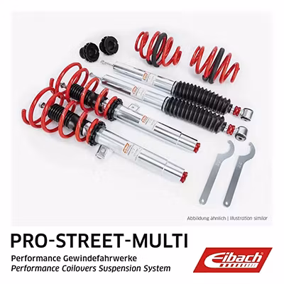 Eibach Pro-Street-Multi Coilover med justerbar höjd & tryck BMW 1 (F20)  Årsmodell 01.11 - 06.19  Art: nr. PSM69-20-030-03-22  118 d xDrive, 120 d xDrive