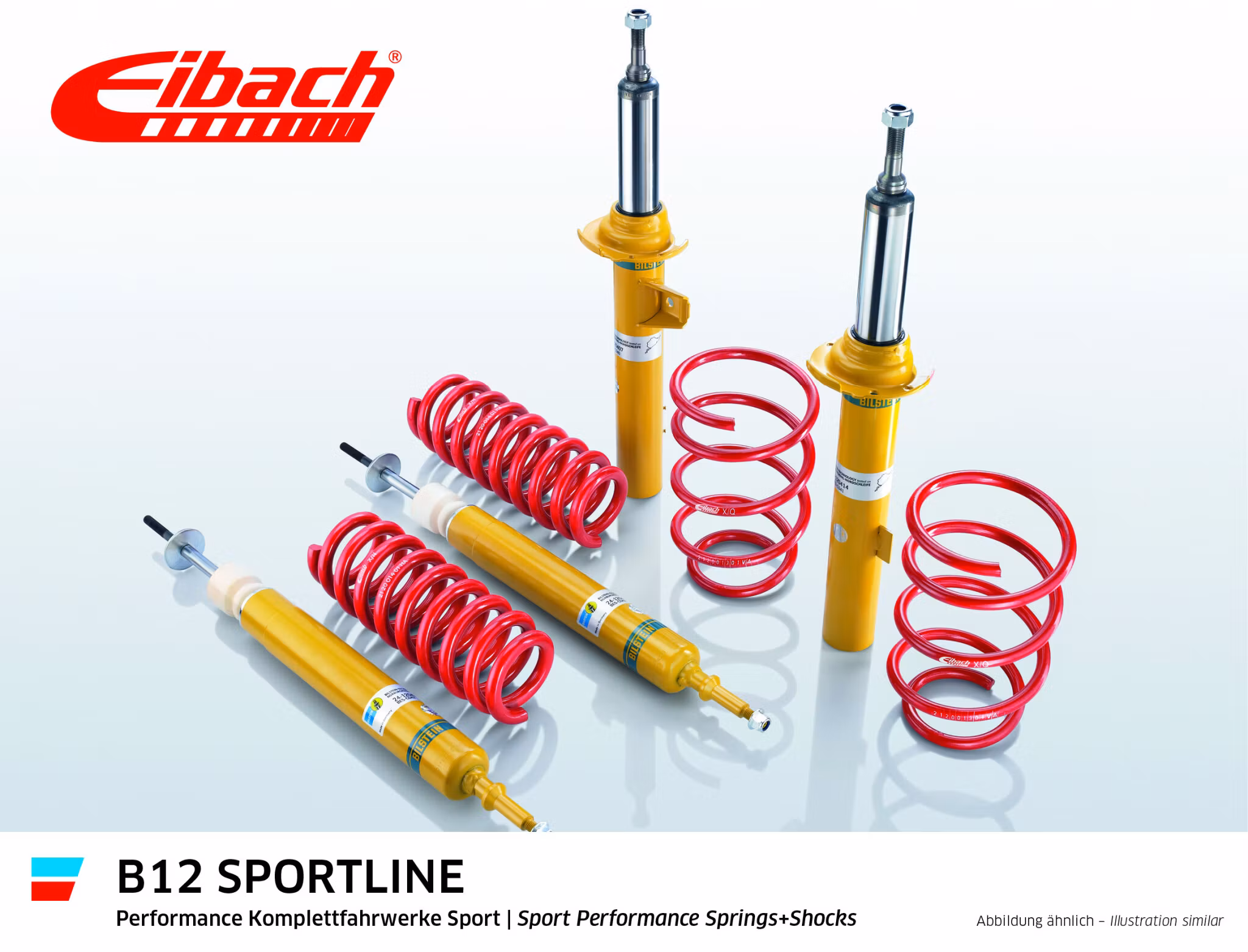 Eibach B12 Sportline Sportchassipaket låg version SEAT LEON (5F1)    50mm fjäderben Stel bakaxel   Årsmodell   09.12 - 08.20   E95-15-021-04-22  1.8 TSI, 2.0 TSI, 1.6 TDI, 2.0 TDI