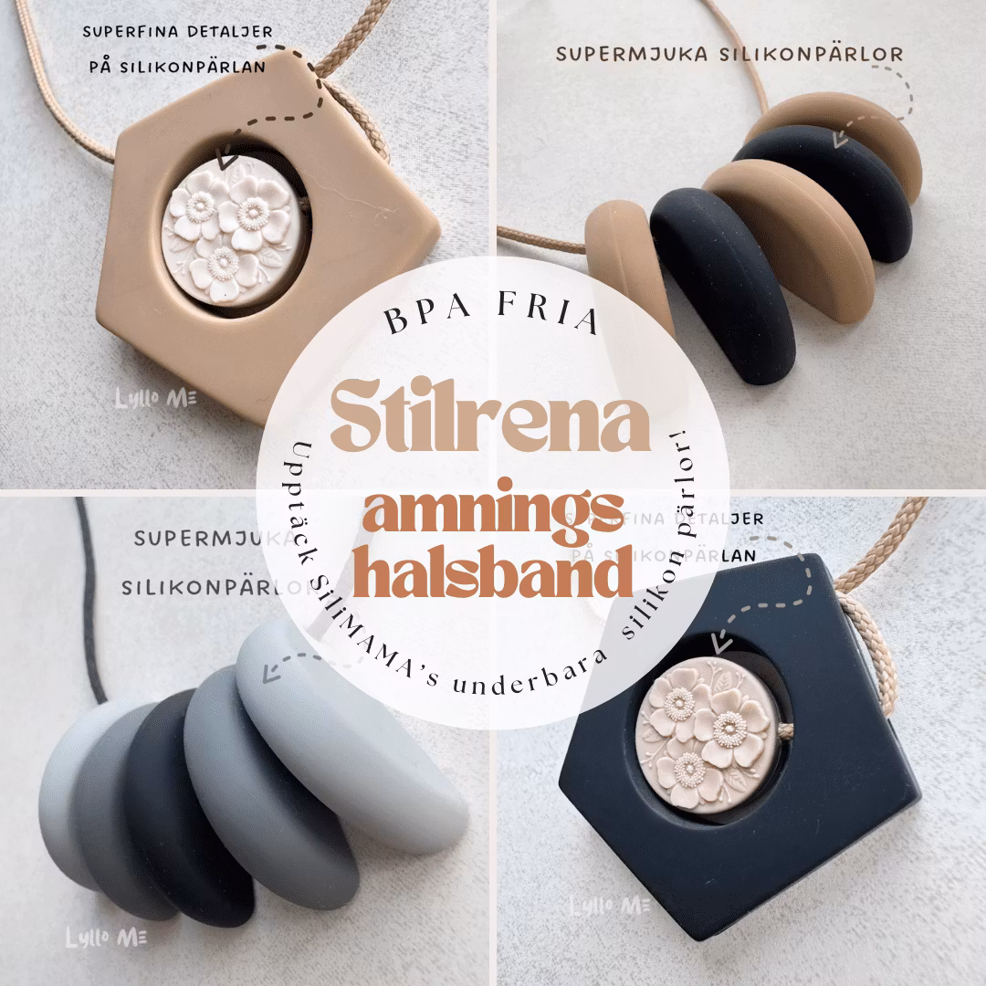 BREASTFEEDING NECKLACE WITH SILIMAMA SILICONE BEADS - LylloMe