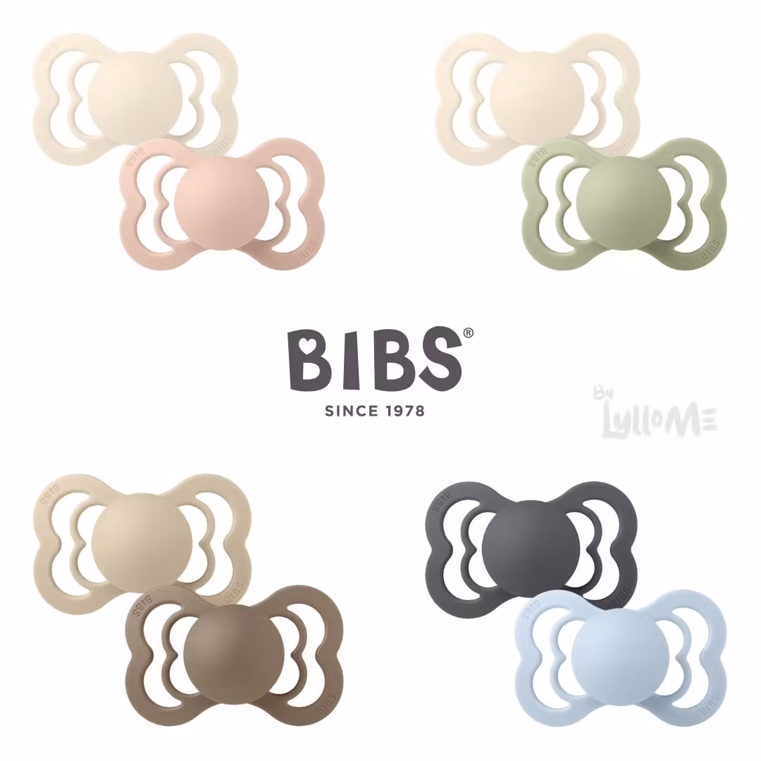 BIBS Supreme Napp 2 pack  Silikon Size 2 - By Lyllo Me