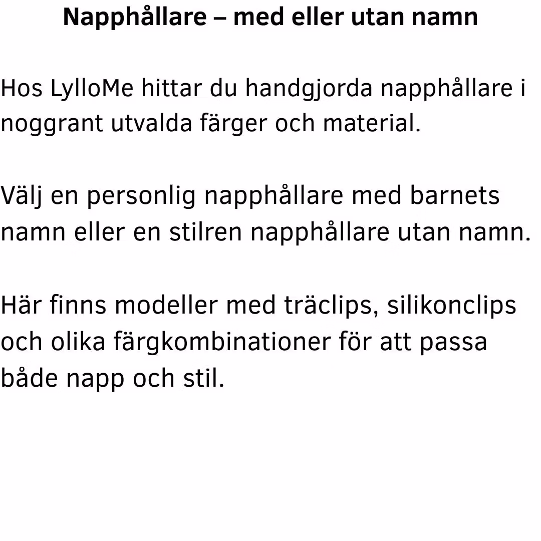 NAPPHÅLLARE - LylloMe