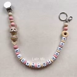 BADGE HOLDER nurse with bling rose OPTIONAL TEXT