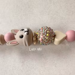 BADGE HOLDER nurse with bling rose OPTIONAL TEXT