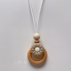 AMNINGSHALSBAND-DAISY-BEIGE