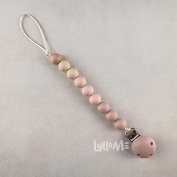 NAPPHÅLLARE med Silikon clips - Pastel IVORY- ASTILBE- LIGHT OLD PINK