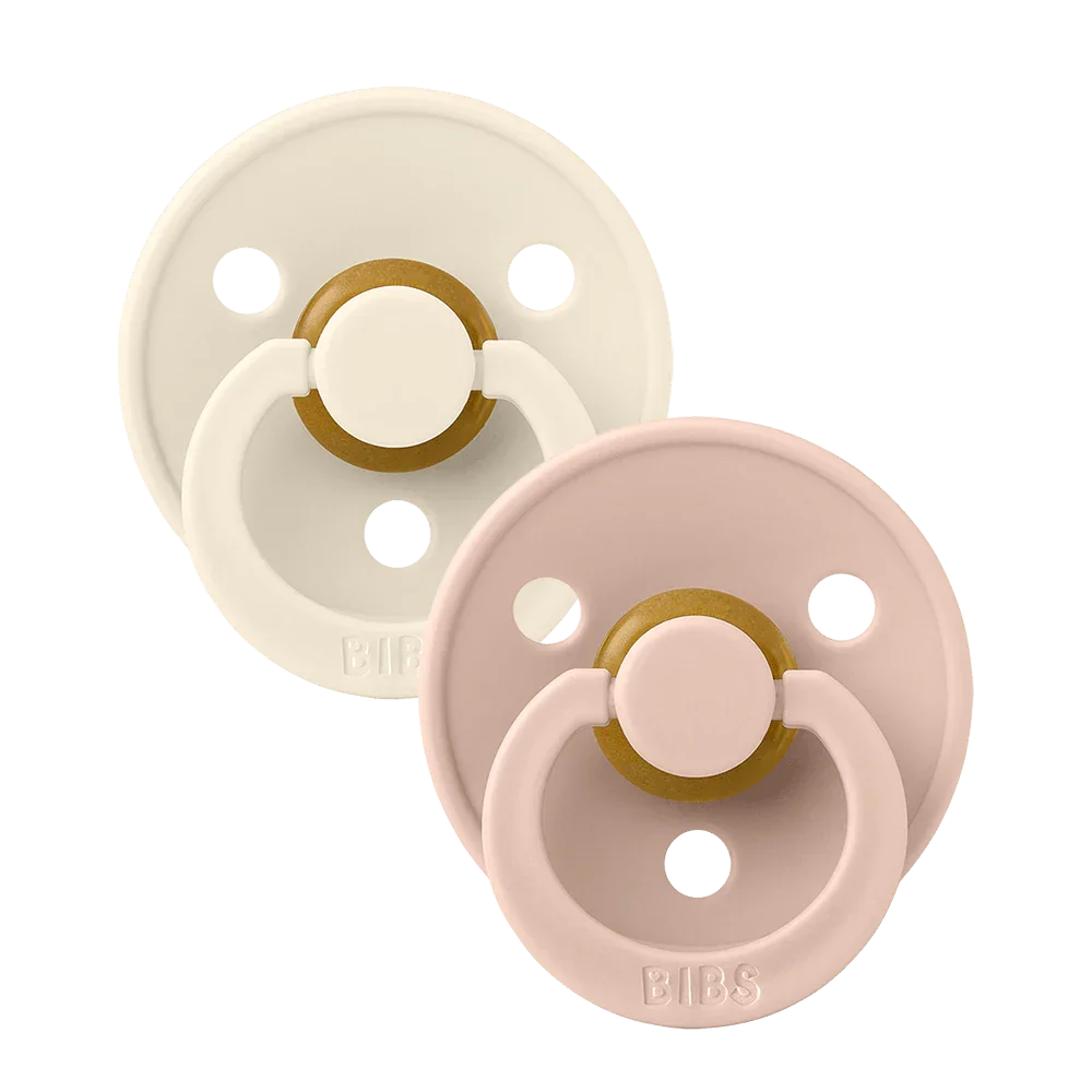 BIBS-Colour Latex  Nappar 2-pack strl 1 IVORY/BLUSH