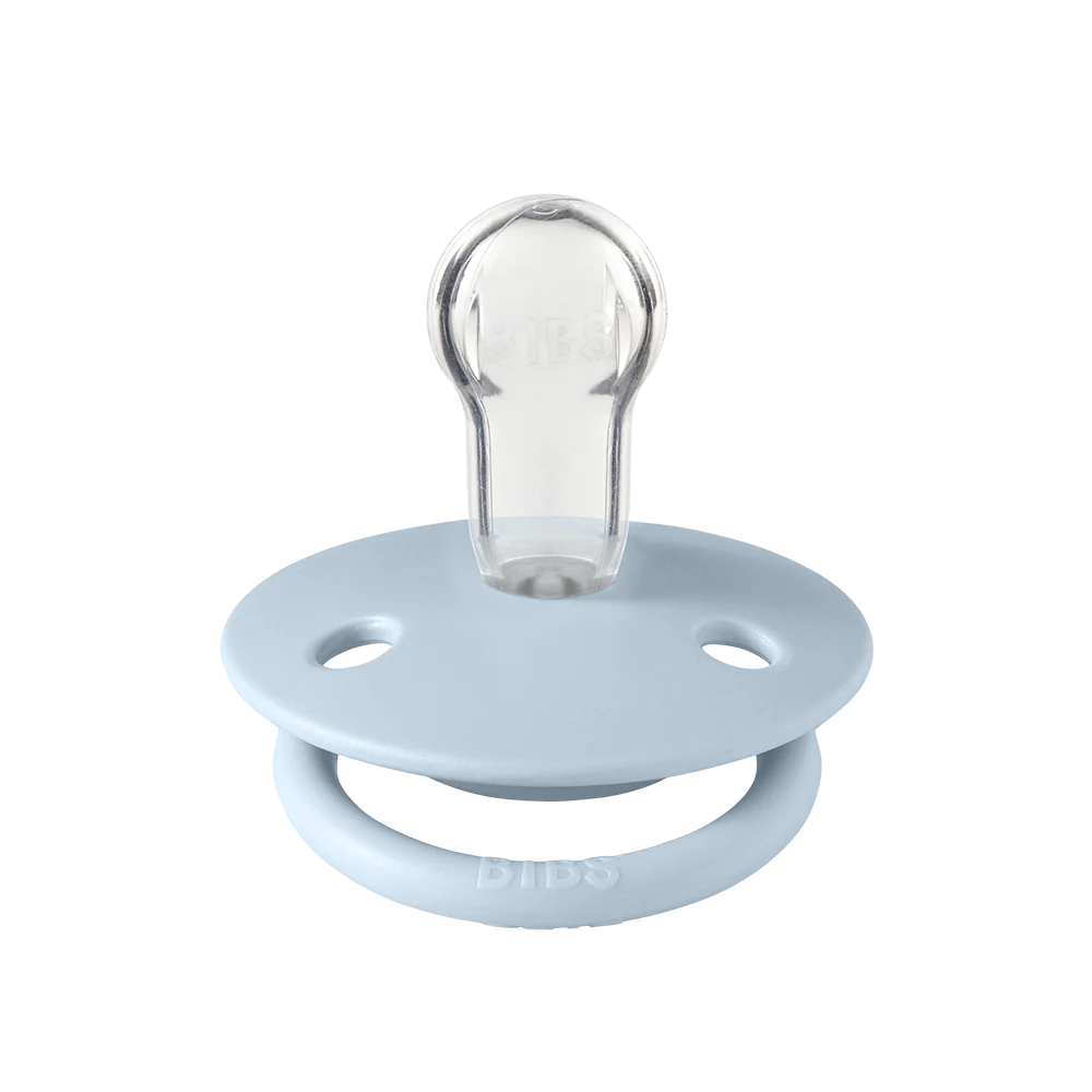 BIBS De Lux Nappar 2-pack - Iron /Baby Blue (från Nyfödd)