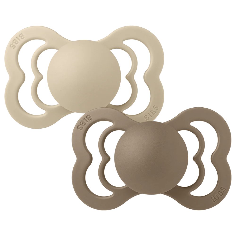 BIBS Supreme 2 PACK size 2 Vanilla Dark Oak