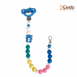 BADGE HOLDER TEDDY blue