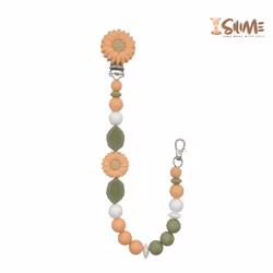 BADGE HOLDER DAISY apricot