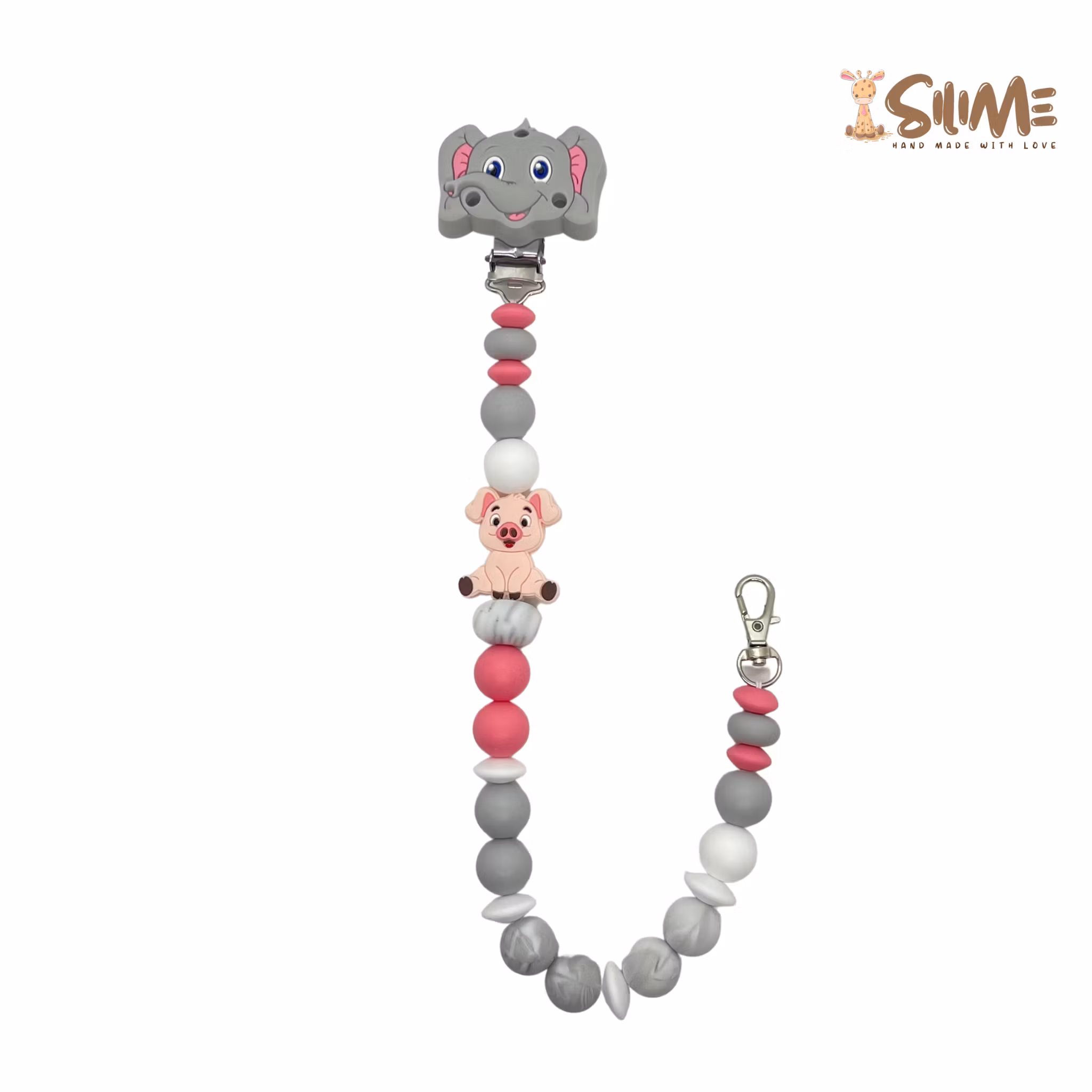 BADGE HOLDER ELEPHANT with piggy
