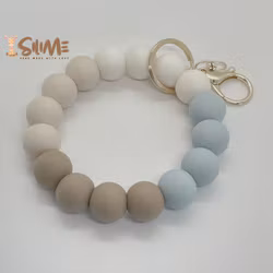 KEY BRACELET with silicone beads