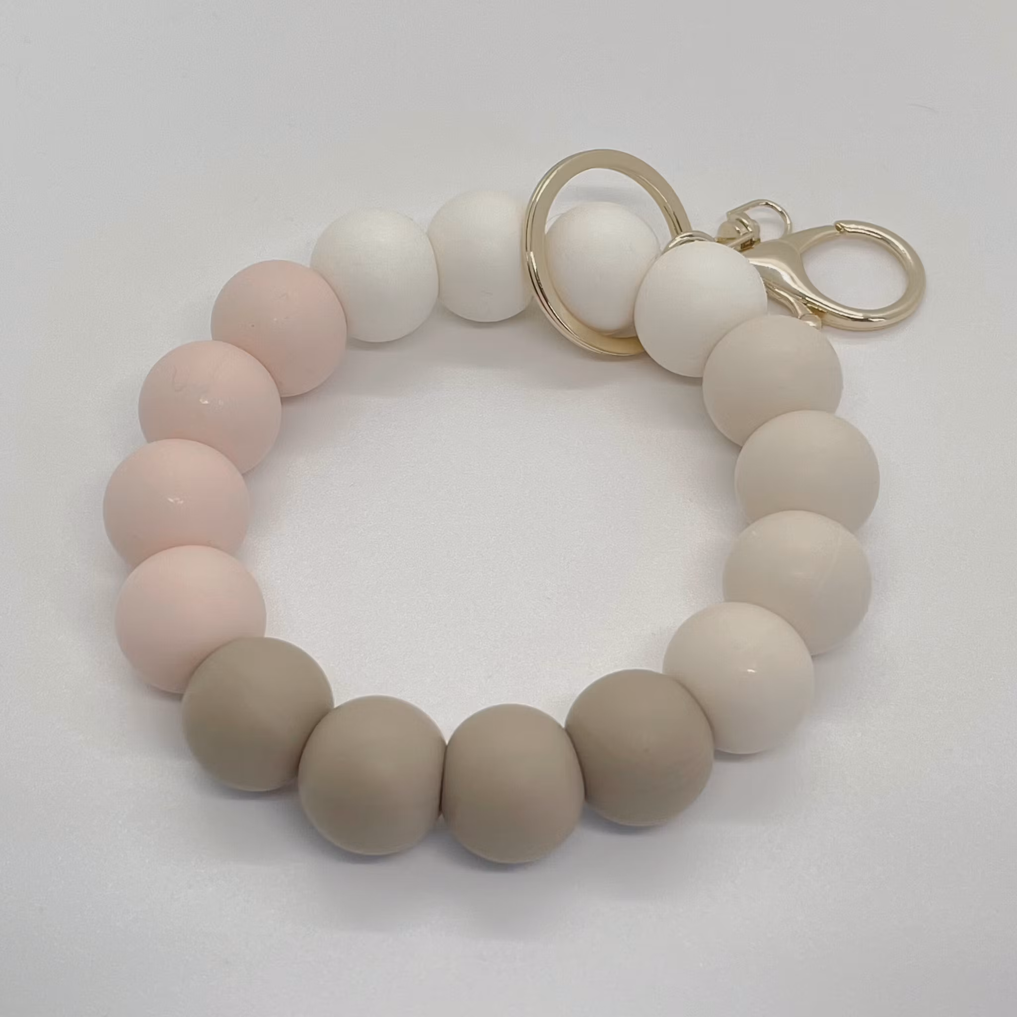 KEY BRACELET with silicone beads
